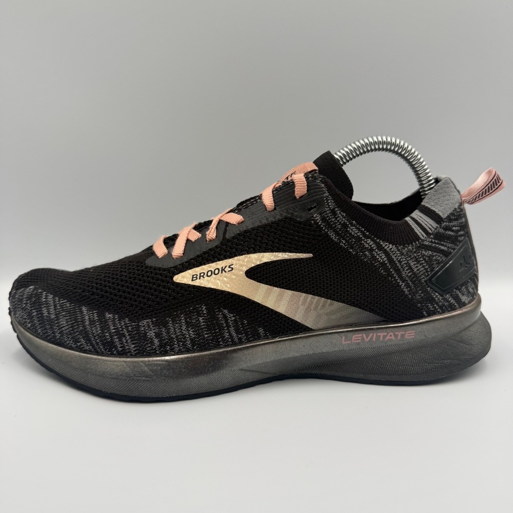 Brooks Levitate 4 Black Running Shoes Pink Sneakers Women's Size 9 B 12032513041 - Picture 3 of 9
